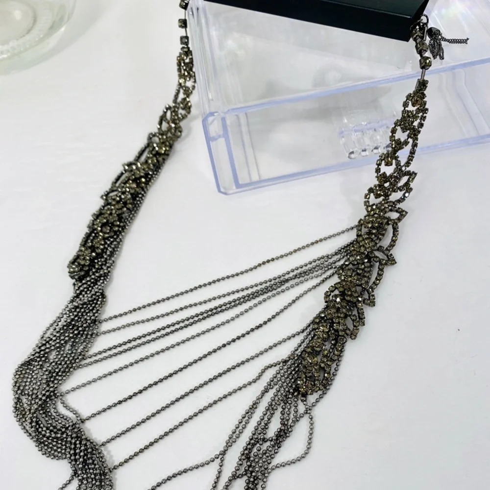 🆕Simply Vera Vera Wang Crystal and Chain Necklace - Picture 3 of 5